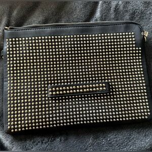 Gold Studded Envelope Clutch Large